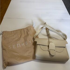 Senreve Cream Leather Satchel